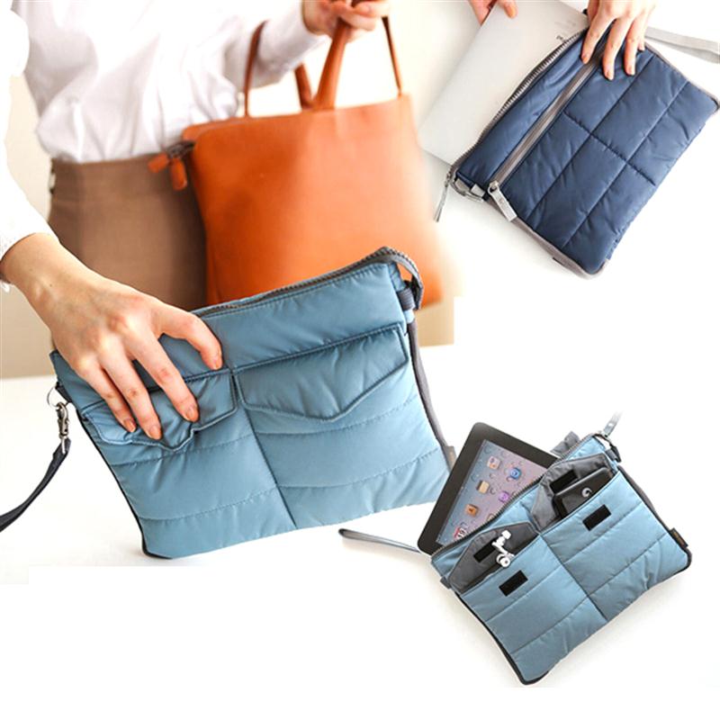 ?Ϸ  Ʈ Ŀġ 濡  ڵ    ڿ  iPad / / Nylon Zippered Gadget Pouch Bag in Bag Handbag Travel Storage Bag Organizer for iPad /Table